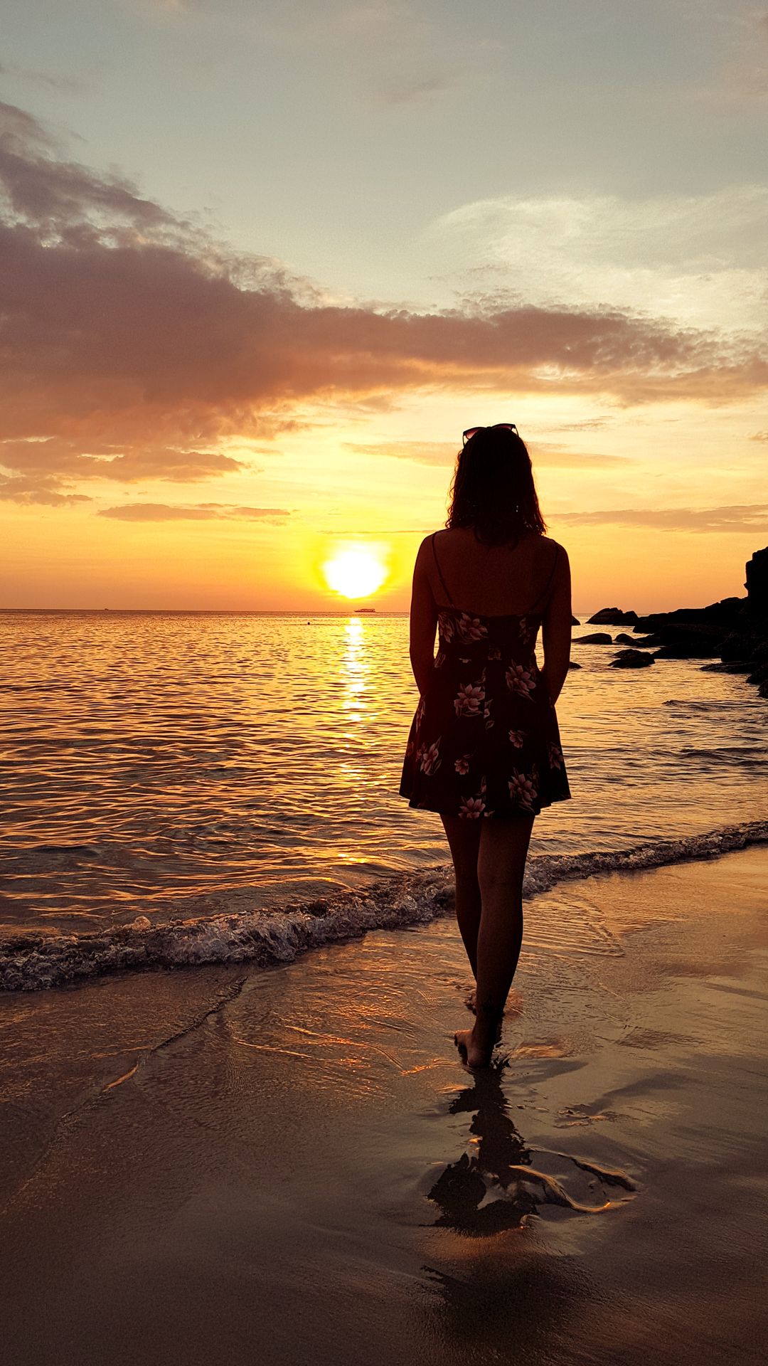 Plage Phuket coucher de soleil